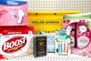 dollar general health and beauty clearance items on a shelf