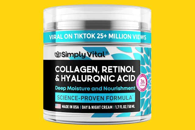 Simply Vital Collagen Cream, as Low as $14.88 on Amazon card image