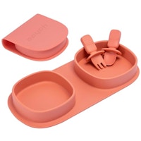 Silicone Foldable Baby Plate Set