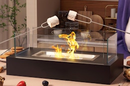amazon Tabletop Fire Pit With Smores Maker Kit B0DJW6PBVV
