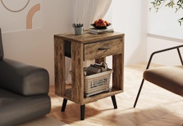 Rustic Nightstand 2-Piece Set, Just $59.48 on Amazon card image