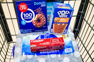 kroger groceries freebies in shopping cart