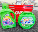 gain detergent products in front of cvs shopping basket