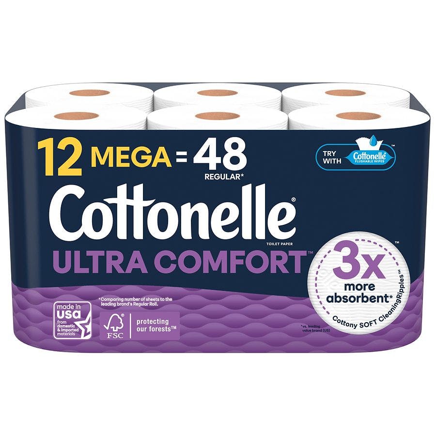 4 Cottonelle Toilet Paper Packs