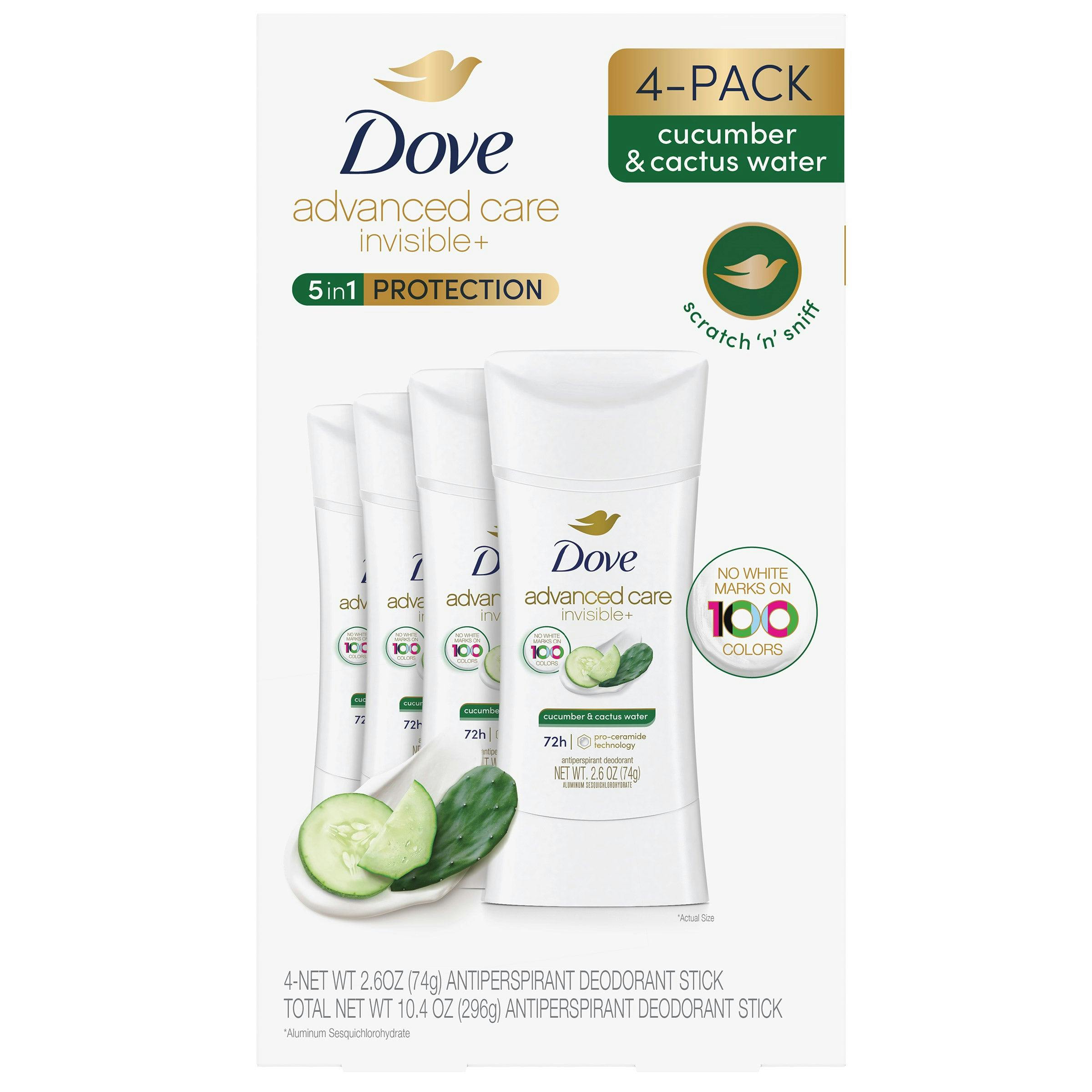 2 Dove Advanced Care Deodorant 4-Packs