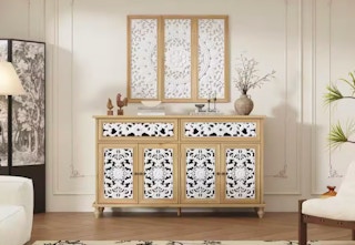 home depot storage cabinet decor set