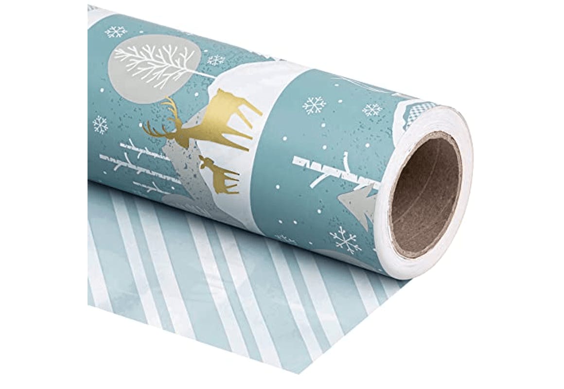 Reversible Christmas Wrapping Paper