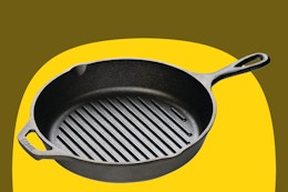 Lodge Cast Iron Grill Pan, Only $15.95 on Amazon (Best Price in 30 Days) card image