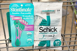 schick skintimate razors in shopping cart