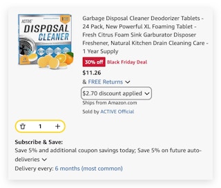 Garbage Disposal Tablets