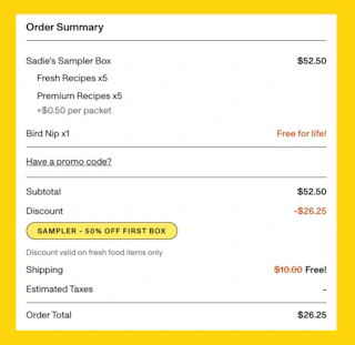 Small Cat Food Cart Image