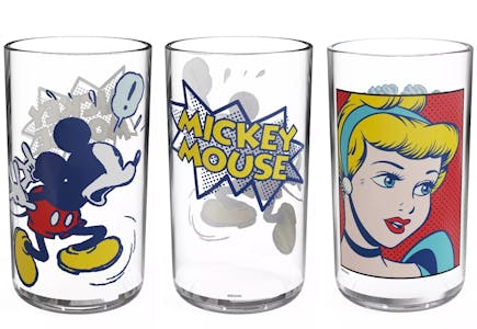3 Disney Pint Glass