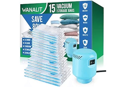 Vacuum Storage Bags and Pump