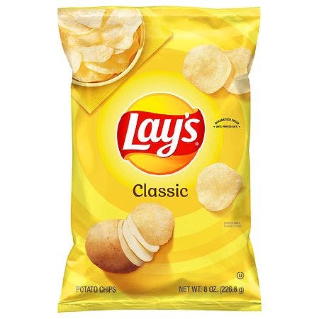 2 Lay's Potato Chips Bags