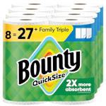 2 Bounty Quick-Size Paper Towels