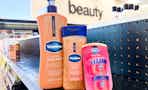 vaseline body oil, lotion, lip balm