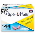 Paper Mate Pink Pearl Cap Erasers