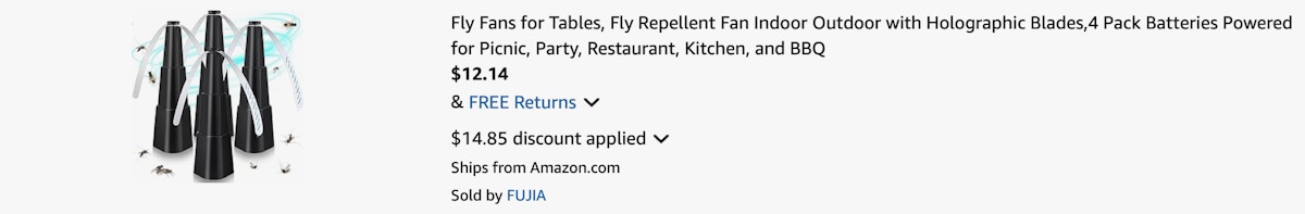 Amazon Fly Fan 4-Pack 2025 2