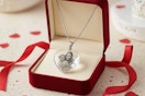 3d heart photo necklace at GiftShire