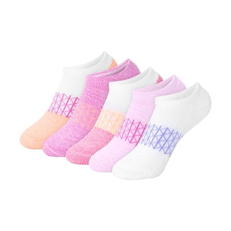 Hanes Kids' No-Show Socks 5-Pack