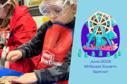 Lowe's Kids Workshop June 2026 MrBeast Swarm Spinner
