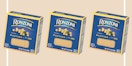 Three boxes of Ronzoni Pastina on a neutral background