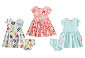 Character Baby Dress and Diaper Cover Set