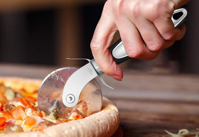 Pizza Wheel Cutter, Only $2.99 on Amazon card image