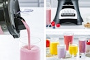 3 lifestyle images of the Hamilton Beach Smoothie Blender