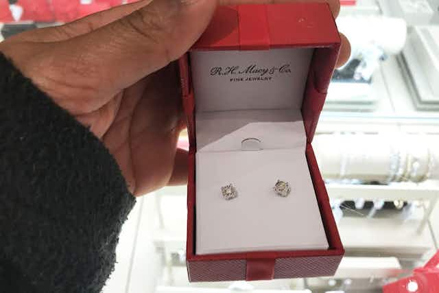 Leap Year Special at Macy's — $229 Diamond Earrings (Reg. $850) card image
