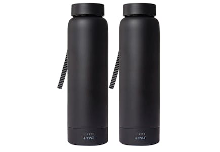 TYLT Power Water Bottle 2-Pack