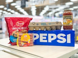 kroger 5x deals groceries in shopping cart