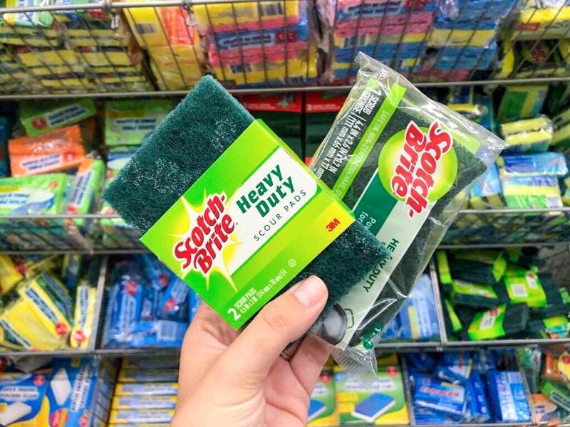 scotch-brite sponges and scrubbers at dollar tree