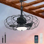 Outdoor Ceiling Fan with Light