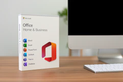 microsoft office on a desk 
