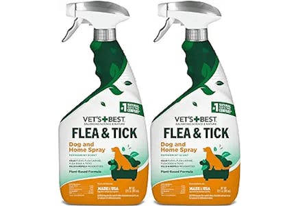 Vet's Best Flea and Tick Home Spray 2-Pack