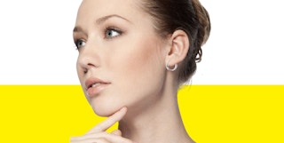 super french lock hoop earrings stock image 2023 1680724427 1680724428