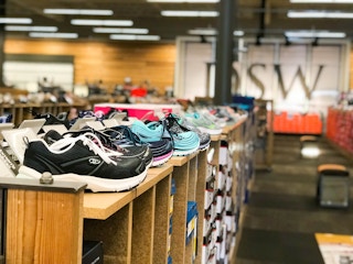 DSW shoes in store