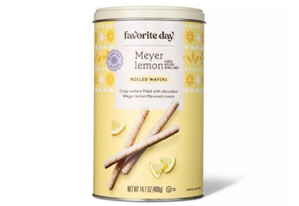 Favorite Day Meyer Lemon Rolled Wafers