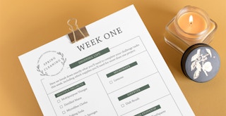 march cleaning challenge week one printable with clip