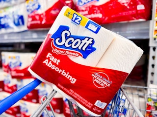 scott paper towels in walmart cart