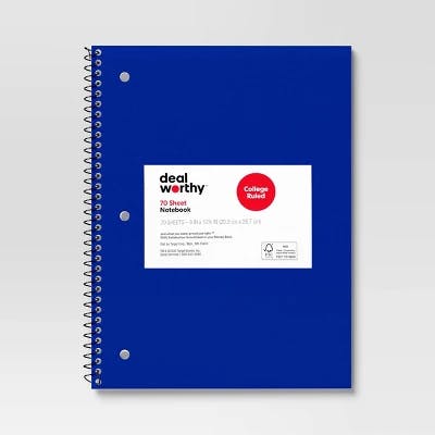 Dealworthy Spiral Notebook