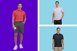 walmart chaps mens golf polo collage