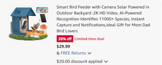 bird feeder Amazon receipt