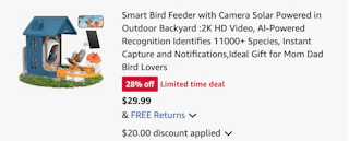 bird feeder Amazon receipt