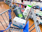 3 Dove products in Walmart shopping cart in store