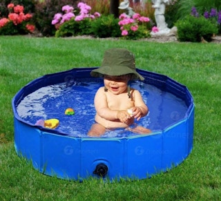 Zone Tech Foldable Collapsible Kids or Pet Swimming Pool