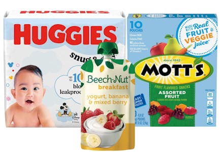 2 Huggies + 3 Mott's + 3 Beech-Nut