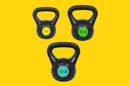 Wide Grip Kettlebell Weight Set, Only $18 at Walmart (Reg. $50) card image