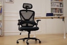 Ergonomic Office Chair, High Back Desk Chair Flip-Up Armrests, 2D Headrest, Wheels and Tilt Function